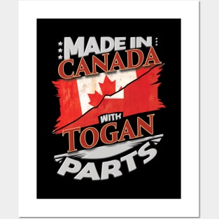 Made In Canada With Togan Parts - Gift for Togan From Tonga Posters and Art